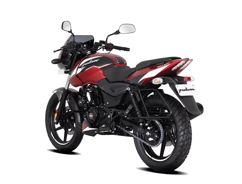 Bajaj Pulsar 180 Maron side view