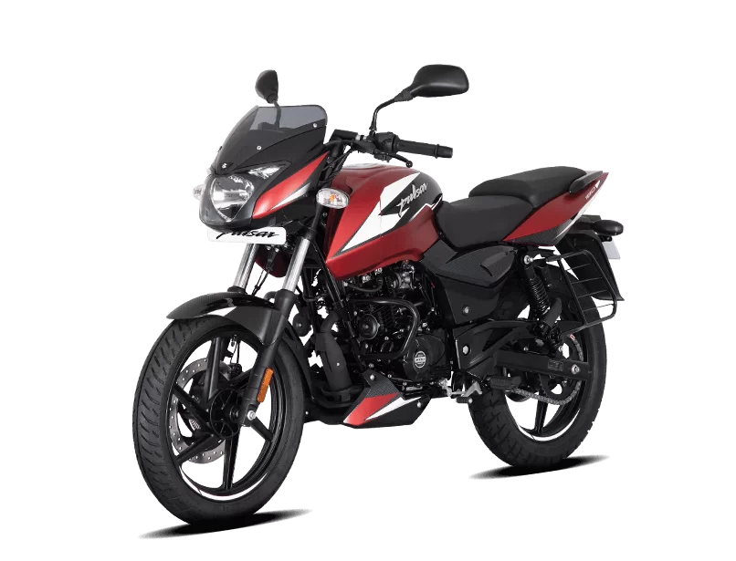 Bajaj Pulsar 180 Red aggressive angle