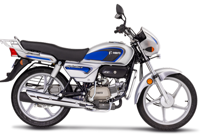 Hero Splendor Plus Force Silver dynamic view