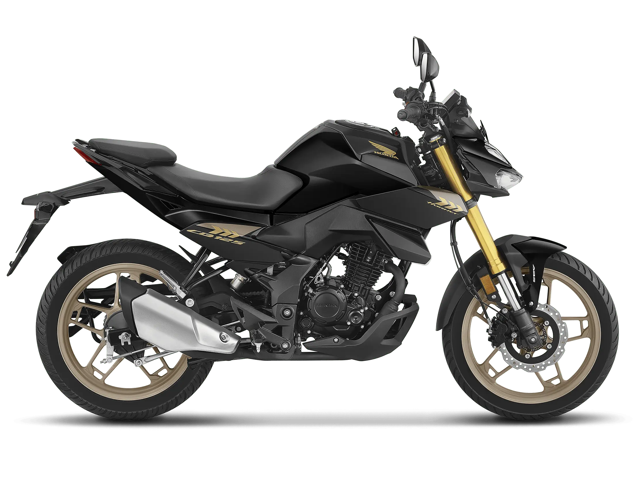 Honda CB125 Hornet Matte Black side view