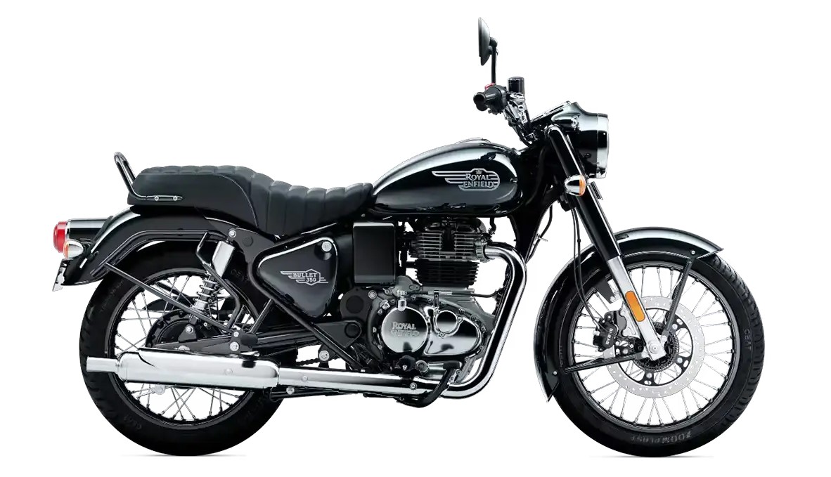 Royal Enfield Bullet 350 Military Black side profile