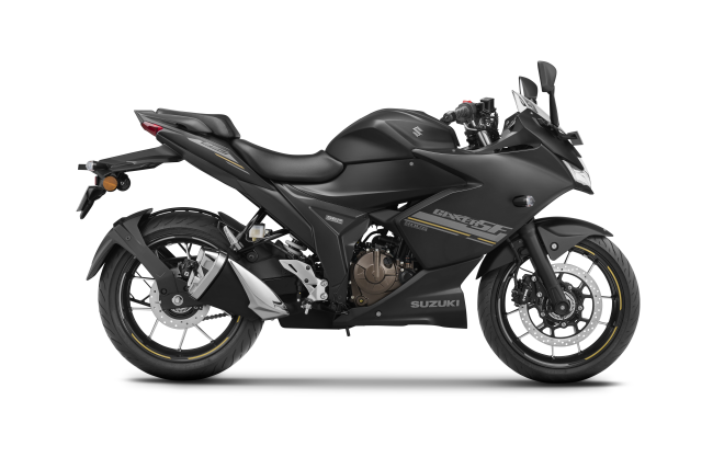 Suzuki Gixxer SF 250 Matt Black side profile