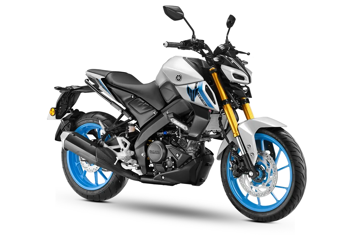 Yamaha MT-15 V2 Ice Storm aggressive stance