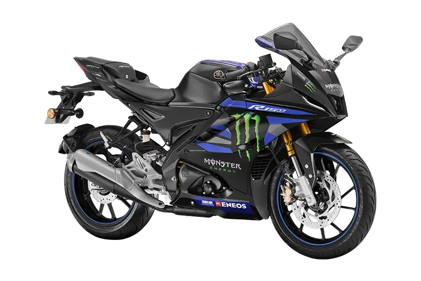 Yamaha R15 MotoGP Edition racing livery close view