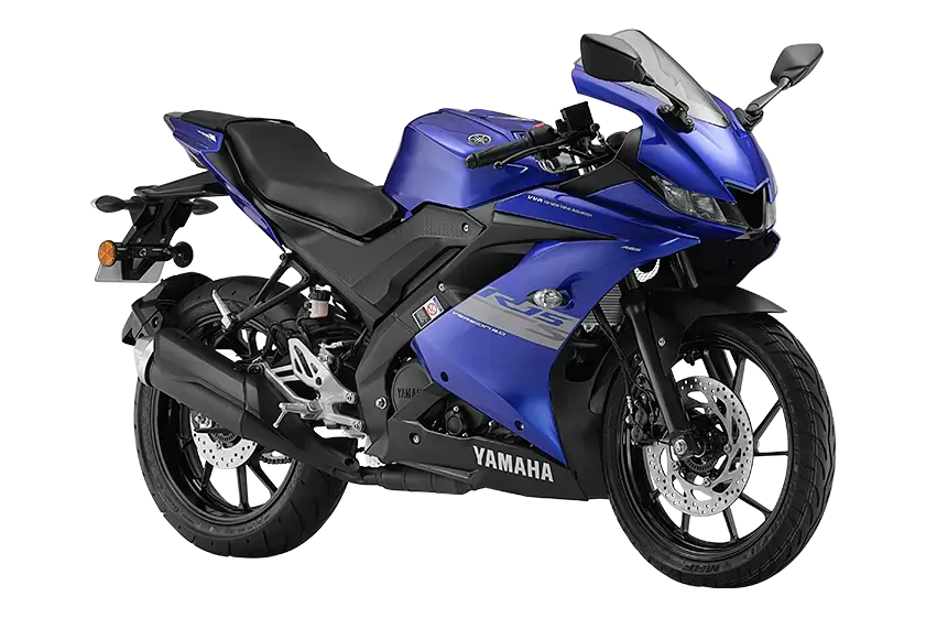 Yamaha R15S Racing Blue side view